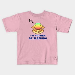 kittyswat Simone I'd Rather Be Sleeping Kids T-Shirt